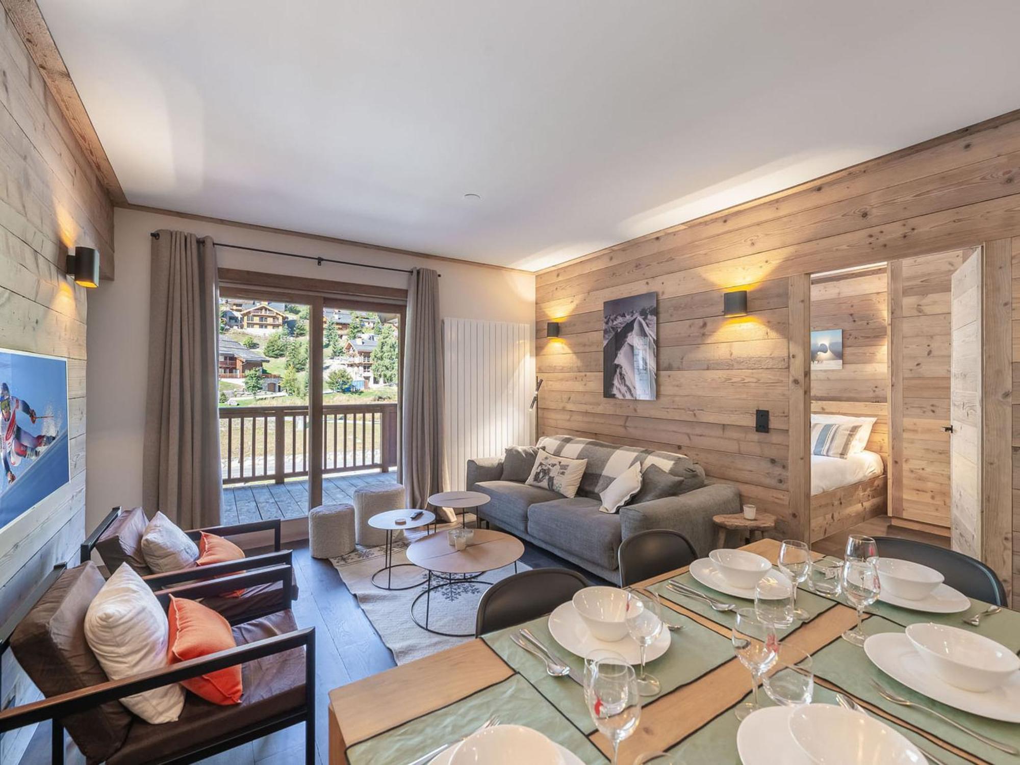 Familial Au Coeur De Meribel, Proche Pistes Avec Balcon Et Parking - Fr-1-565-100 *